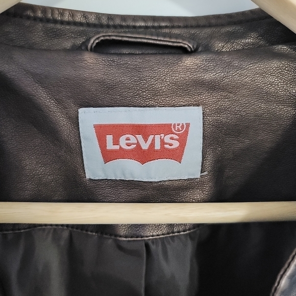 Levis Faux Leather Jacket Size Medium - Picture 9 of 15